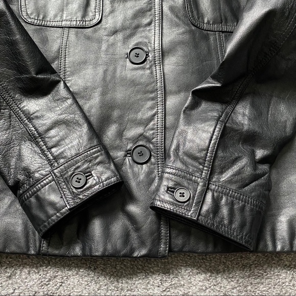 Danier Leather Black Button closure Women's Jacket - Picture 7 of 14